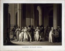 Galeries du Palais-Royal, 1809. Creator: Louis Leopold Boilly