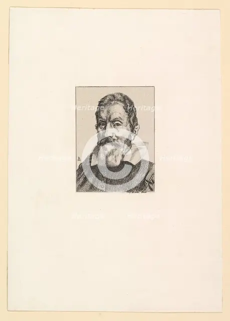 Galilée, 1862. Creator: Felix Bracquemond.