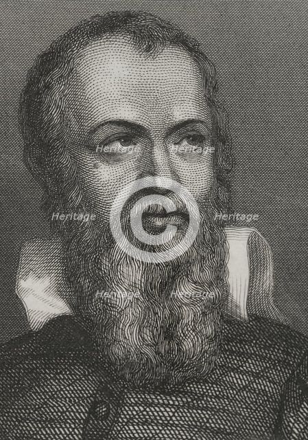 Galileo Galilei, (1564-1642), Italian astronomer, mathematician and physicist, 1856.  Creator: Charles Geoffroy.