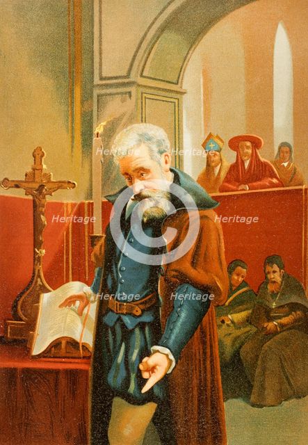 Galileo Galilei, (1564-1642), Italian astronomer, mathematician and physicist, 1886.  Creator: Unknown.