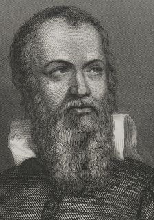 Galileo Galilei, (1564-1642), Italian astronomer, mathematician and physicist, 1856. Creator: Charles Geoffroy