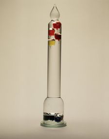 Galileo's thermometer 1592. Creator: Galileo Galilei