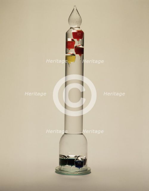 'Galileo's thermometer', 1592. Creator: Galileo Galilei.