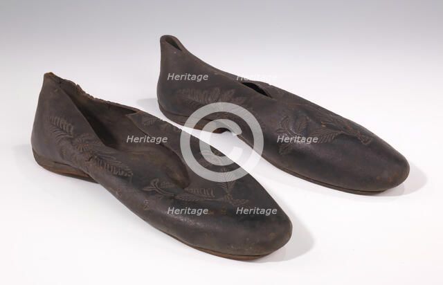 Galoshes, probably Central American, 1820-39. Creator: Unknown.