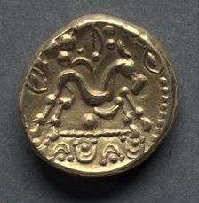 Gallo-Belgic type E (known as the Morini type) Stater (obverse), c. 57-45 B.C.. Creator: Unknown