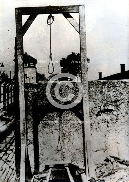 Gallows, Mauthausen-Gusen concentration camp, Austria, c1939-c1945. .  Creator: Unknown.
