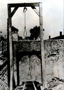 Gallows, Mauthausen-Gusen concentration camp, Austria, c1939-c1945. . Creator: Unknown