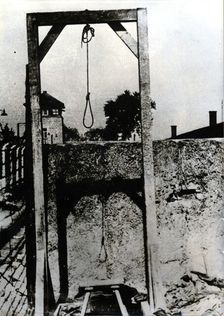 Gallows, Mauthausen-Gusen concentration camp, Austria, c1939-c1945.