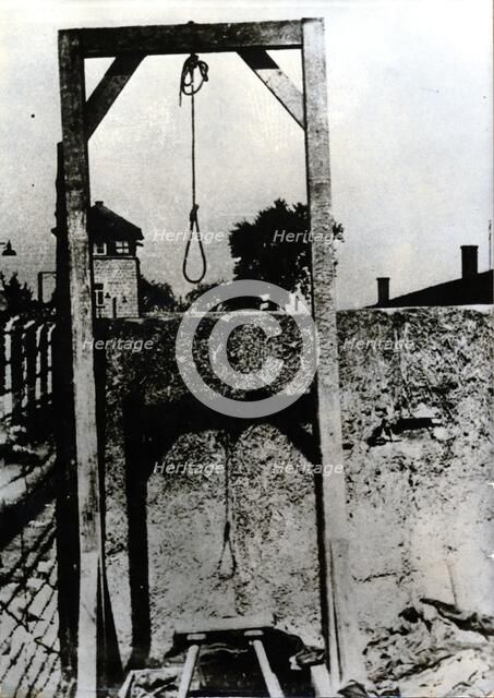Gallows, Mauthausen-Gusen concentration camp, Austria, c1939-c1945. . Artist: Unknown