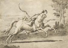 Galloping Centaur, c1755-1765. Creator: Giovanni Domenico Tiepolo