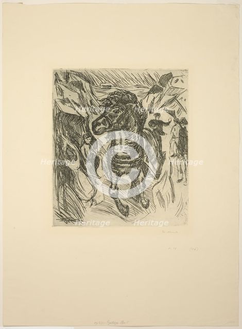 Galloping Horse, 1915. Creator: Edvard Munch.
