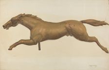 Galloping Horse Weather Vane, c. 1937. Creator: Chris Makrenos