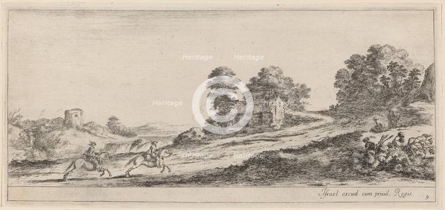 Galloping Horsemen, in or before 1647. Creator: Stefano della Bella.