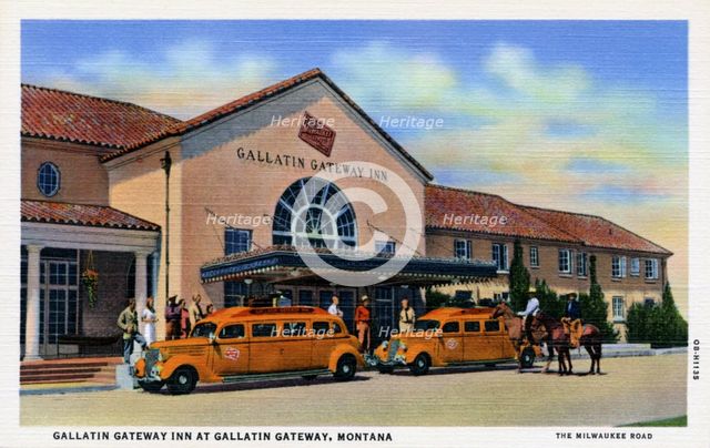 Gallatin Gateway Inn, Montana, USA, 1940. Artist: Unknown