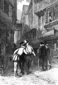 "Gallants", by A. C. Gow,...Winter Exhibition of the Institute of Painters in Water Colours, 1869. Creator: W Thomas
