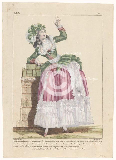 Galleries des Modes bbb 291, 1775-1780. Creator: Nicolas Dupin.