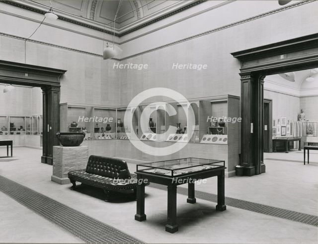 Gallery views of the 'International Exhibition of Chinese Art' held at the Royal Academy, 1935. Creator: Unknown.