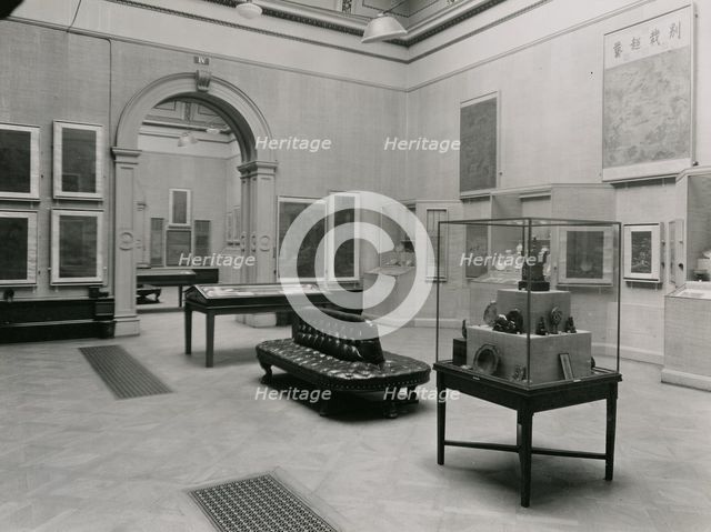 Gallery views of the 'International Exhibition of Chinese Art' held at the Royal Academy, 1935. Creator: Unknown.