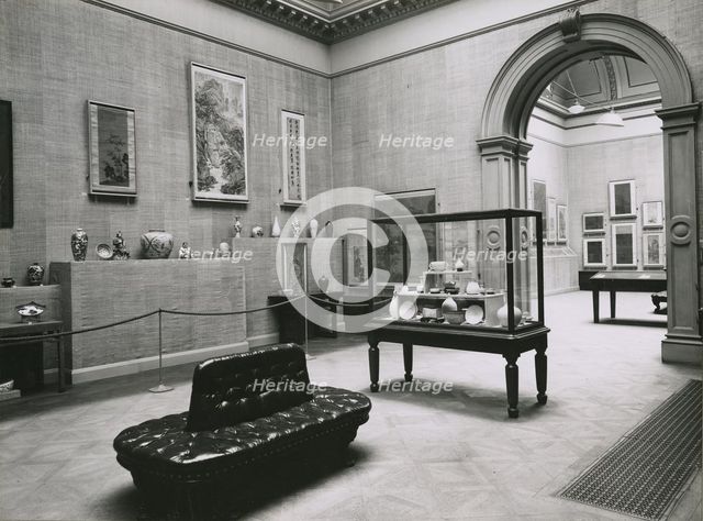 Gallery views of the 'International Exhibition of Chinese Art' held at the Royal Academy, 1935. Creator: Unknown.