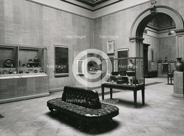 Gallery views of the 'International Exhibition of Chinese Art' held at the Royal Academy, 1935. Creator: Unknown.