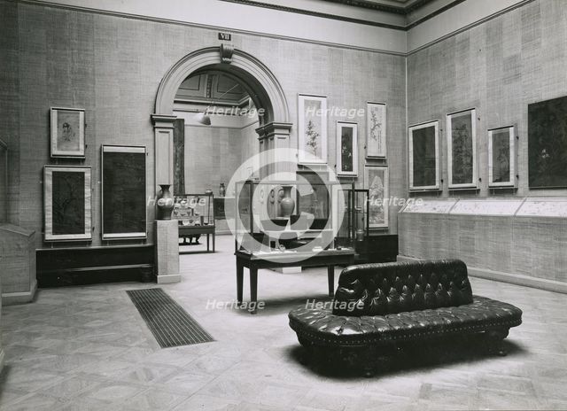 Gallery views of the 'International Exhibition of Chinese Art' held at the Royal Academy, 1935. Creator: Unknown.
