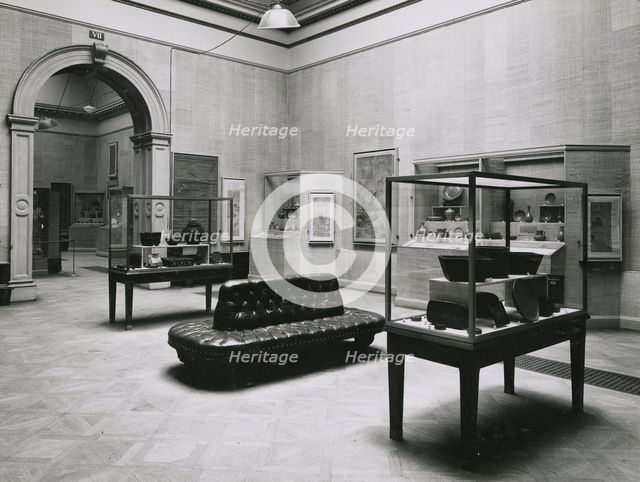 Gallery views of the 'International Exhibition of Chinese Art' held at the Royal Academy, 1935. Creator: Unknown.