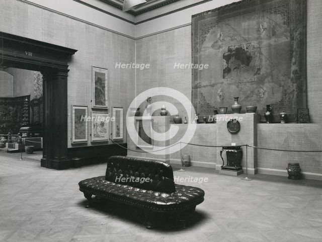 Gallery views of the 'International Exhibition of Chinese Art' held at the Royal Academy, 1935. Creator: Unknown.