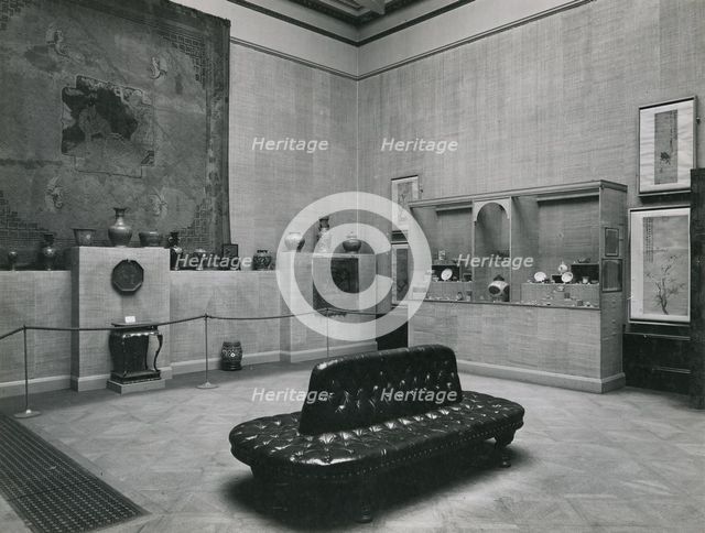Gallery views of the 'International Exhibition of Chinese Art' held at the Royal Academy, 1935. Creator: Unknown.