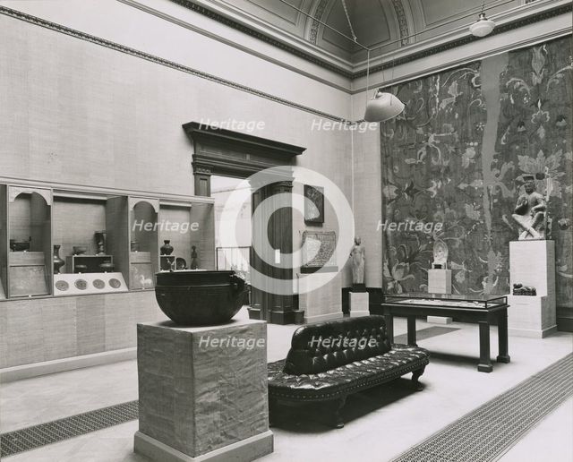 Gallery views of the 'International Exhibition of Chinese Art' held at the Royal Academy, 1935. Creator: Unknown.