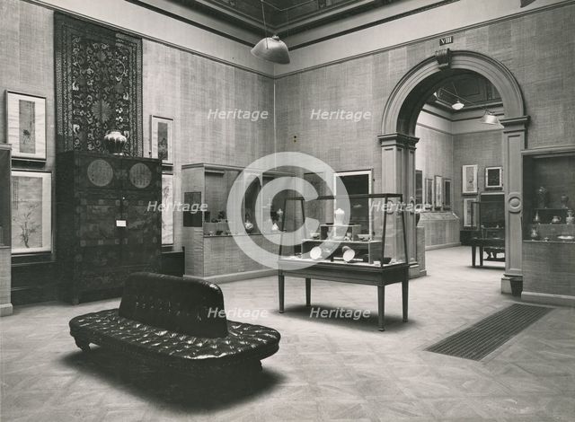 Gallery views of the 'International Exhibition of Chinese Art' held at the Royal Academy, 1935. Creator: Unknown.