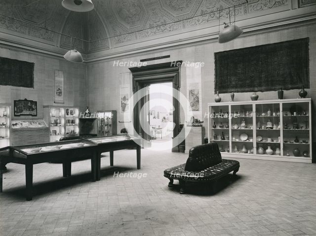 Gallery views of the 'International Exhibition of Chinese Art' held at the Royal Academy, 1935. Creator: Unknown.