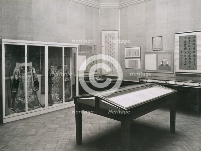 Gallery views of the 'International Exhibition of Chinese Art' held at the Royal Academy, 1935. Creator: Unknown.
