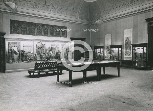 Gallery views of the 'International Exhibition of Chinese Art' held at the Royal Academy, 1935. Creator: Unknown.