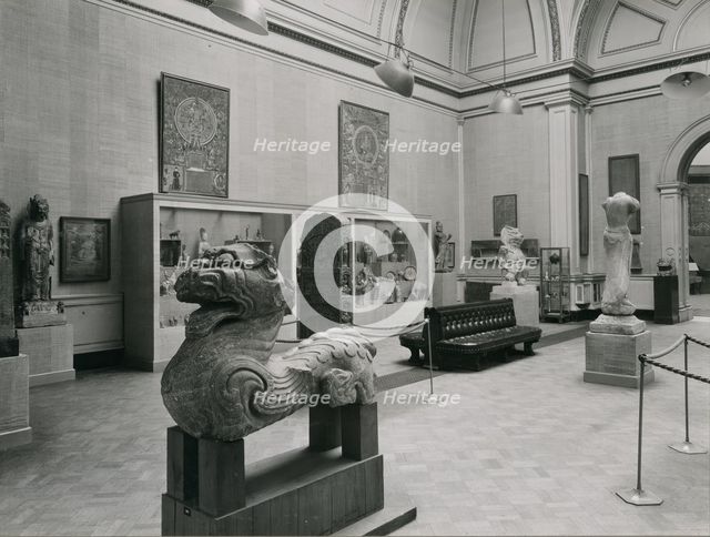 Gallery views of the 'International Exhibition of Chinese Art' held at the Royal Academy, 1935. Creator: Unknown.