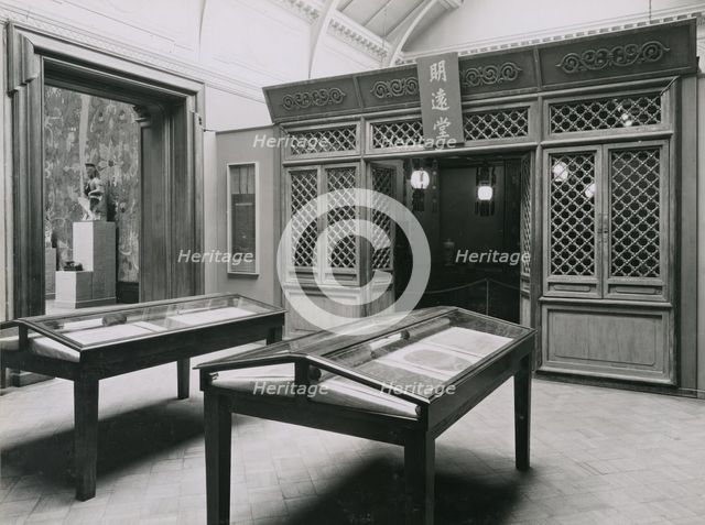 Gallery views of the 'International Exhibition of Chinese Art' held at the Royal Academy, 1935. Creator: Unknown.
