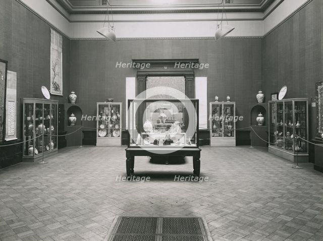 Gallery views of the 'International Exhibition of Chinese Art' held at the Royal Academy, 1935. Creator: Unknown.