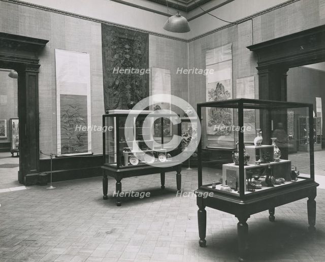 Gallery views of the 'International Exhibition of Chinese Art' held at the Royal Academy, 1935. Creator: Unknown.