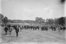 Gallery at golf match, 9/13/13, 1913. Creator: Bain News Service