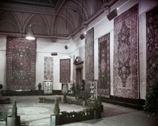 Gallery III during the International Exhibition of Persian Art, at the Royal Academy of Arts, 1931. Creator: Unknown