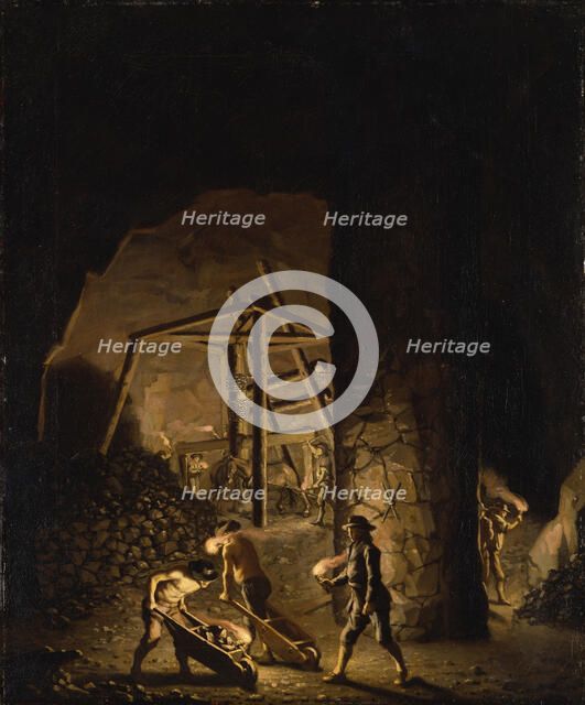 Gallery in Falun Copper Mine, ca 1784.