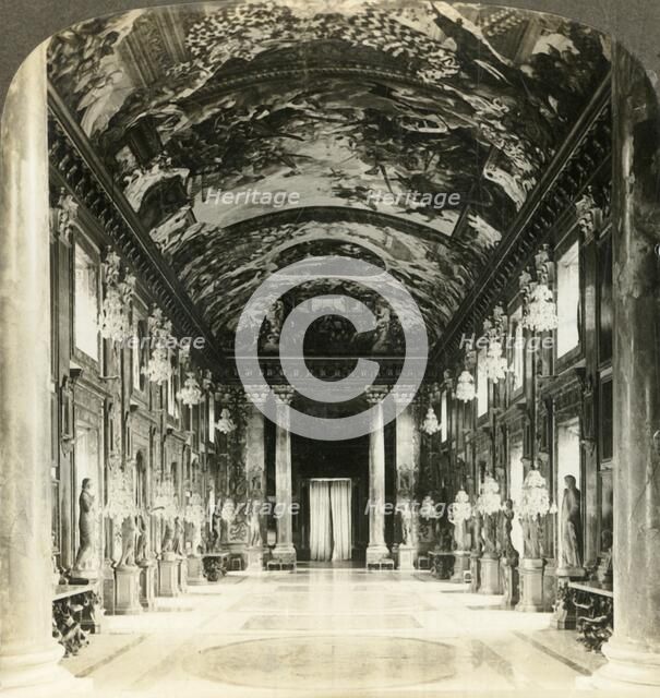 'Gallery in palace of the Colonna family, Rome', c1909. Creator: Unknown.