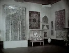 Gallery IV, the International Exhibition of Persian Art, at the Royal Academy of Arts, 1931. Creator: Unknown