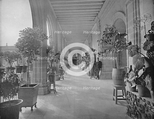 'Gallery of the School of LA Paz (Vizeainas), City of Mexico', c1897. Creator: Unknown.