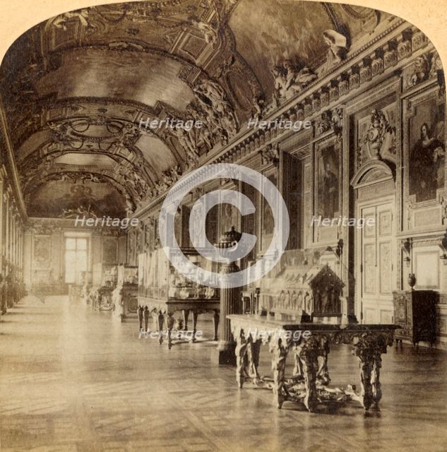 'Gallery of Apollon, in the Louvre, Paris, France', 1894. Creator: Bert Underwood.