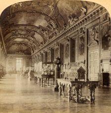 Gallery of Apollon, in the Louvre, Paris, France 1894. Creator: Bert Underwood