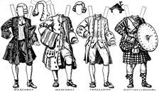 Gallery of Historic Costume: What People Wore in Early Georgian Days c1934