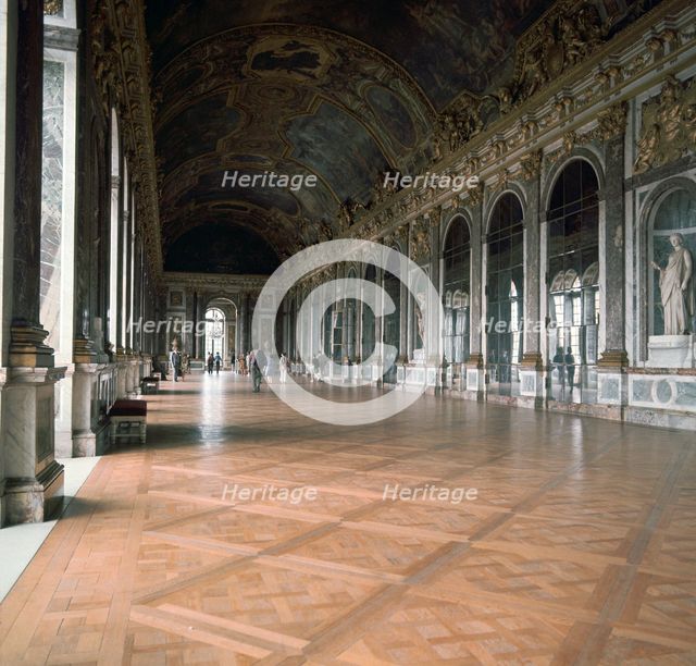 Gallery of Mirrors in the Palace of Versailles, 17th century. Artist: Unknown