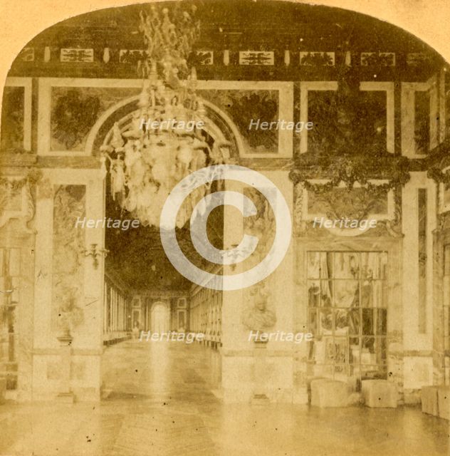 'Gallery of Mirrors; Versailles, France', late 19th century. Creator: Unknown.