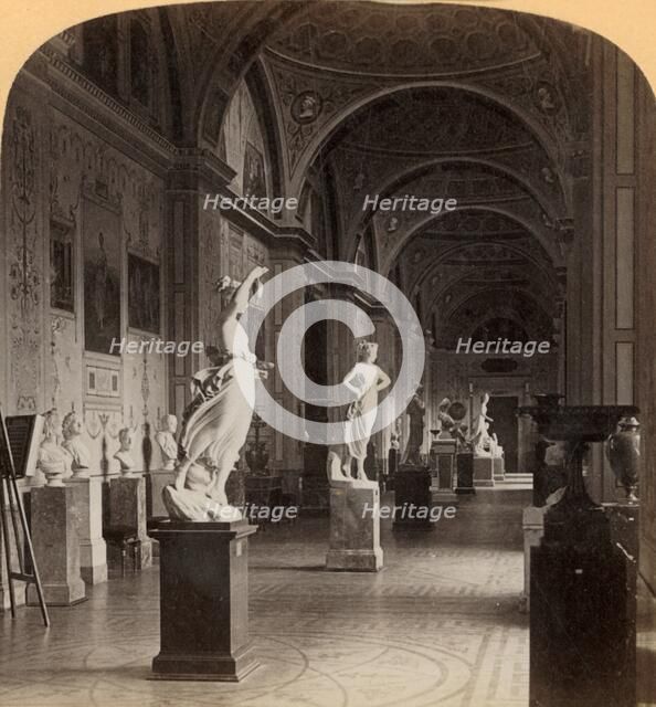 'Gallery of Modern Sculpture, In the Hermitage, St. Petersburg, Russia', 1898. Creator: Underwood & Underwood.