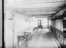 Gallery of Roman Bath on "IMPERATOR", between c1910 and c1915. Creator: Bain News Service